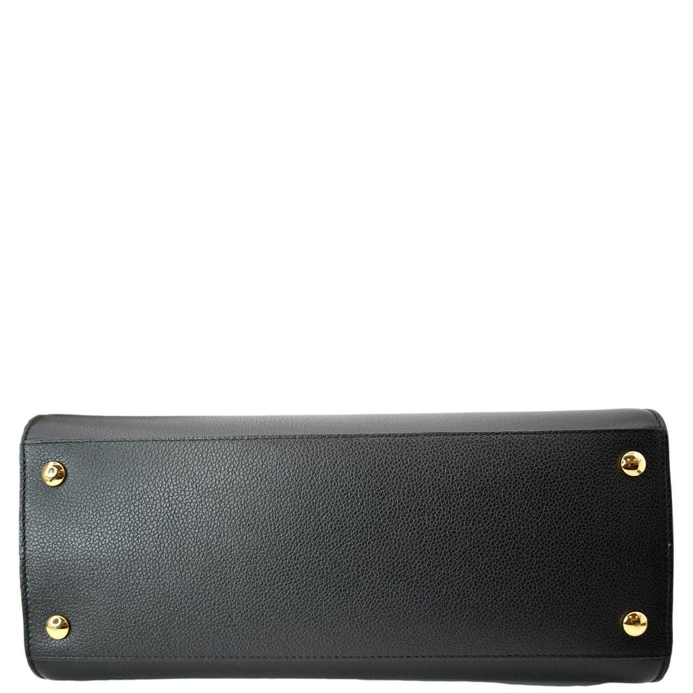 BURBERRY  Title Leather Tote Bag Black - Picture 7 of 13